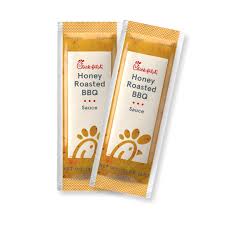 Chick-fil-A Honey Roasted BBQ Sauce packets – number 2 best chick fil a sauce