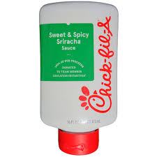 Chick-fil-A Sweet and Spicy Sriracha Sauce bottle – number 3 in chick fil a sauces ranked
