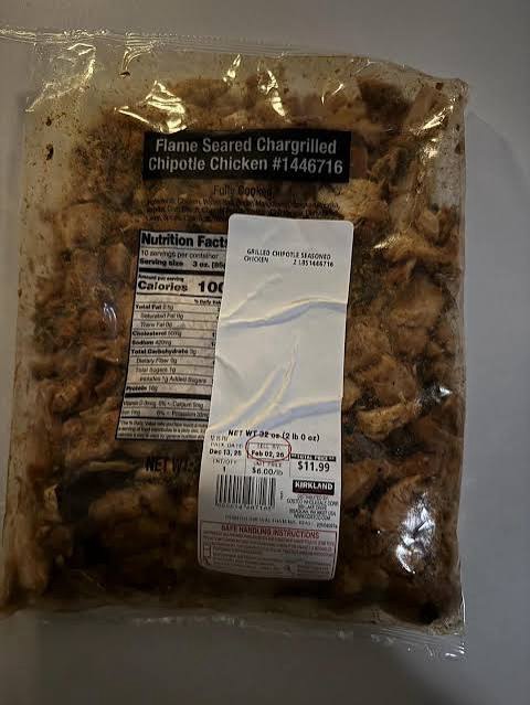 Flame Seared Chargrilled Chipotle Chicken deli bag – best Costco food new 2026 deli find