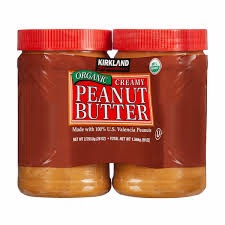 Kirkland Signature Organic Peanut Butter two jars – best Costco food pantry staple