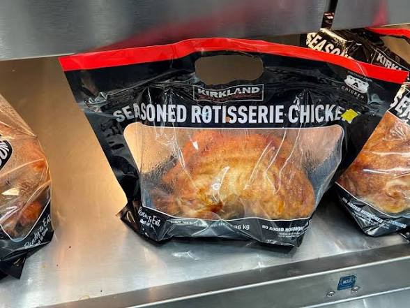 Kirkland Signature Rotisserie Chicken – best Costco food at $4.99 year-round staple