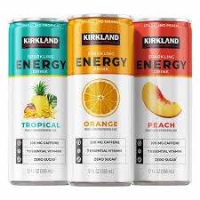 Kirkland Signature Sparkling Energy Drinks – best Costco food new 2026 launch