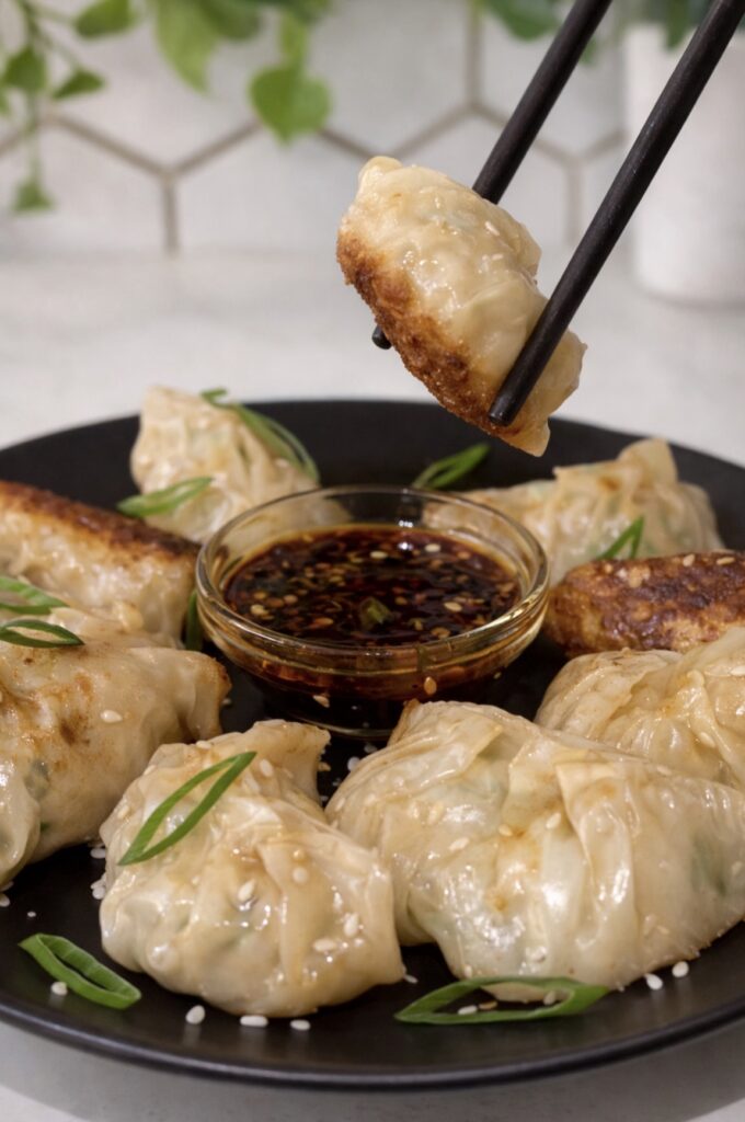 cabbage wrapped dumplings with pork filling ready to cook