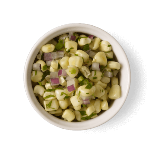 Chipotle roasted chili-corn salsa, the medium-heat option with sweetness and crunch