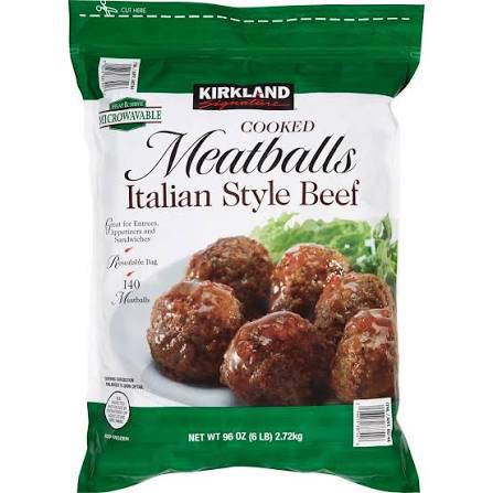 Kirkland Signature Italian-style beef meatballs bag from Costco