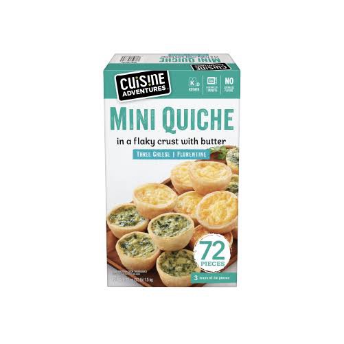 Cuisine Adventures mini quiches three-cheese and Florentine variety from Costco