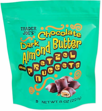 best trader joe's snacks - Dark Chocolate Almond Butter Pretzel Nuggets