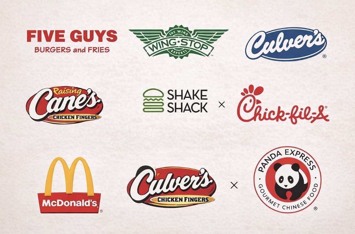 fast food tier list – major fast food chain logos ranked from S to D tier