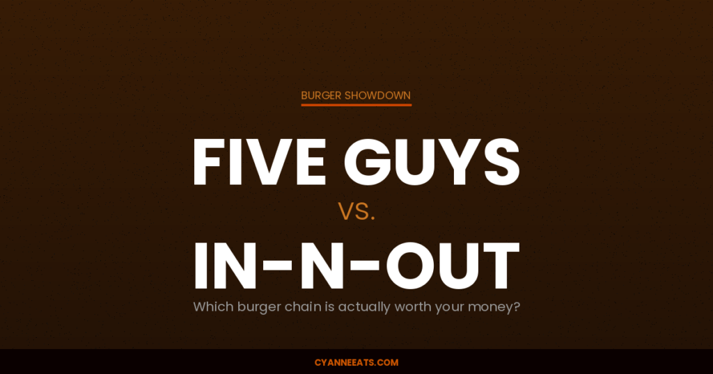 Five Guys vs In-N-Out: Which Premium Burger Is Actually Worth the Price? 1 five guys vs in-n-out burger showdown graphic