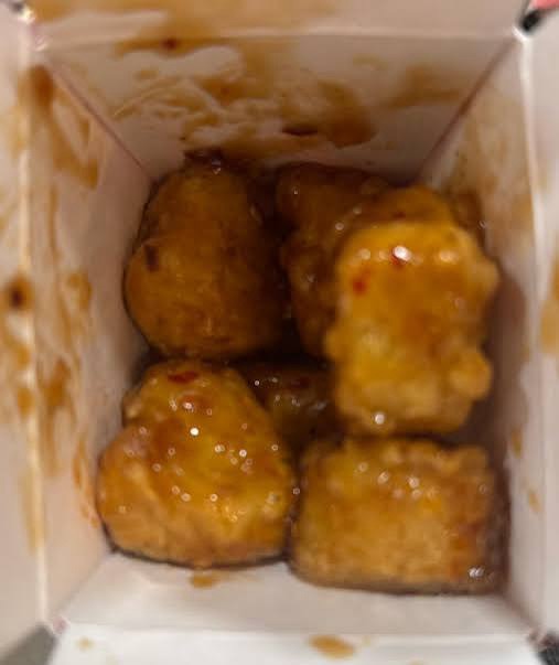 Panda Express Original Orange Chicken crispy and sauced - panda express menu item