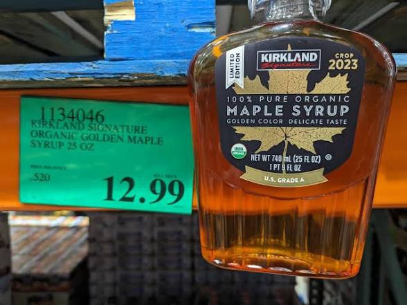 best costco food: organic maple syrup