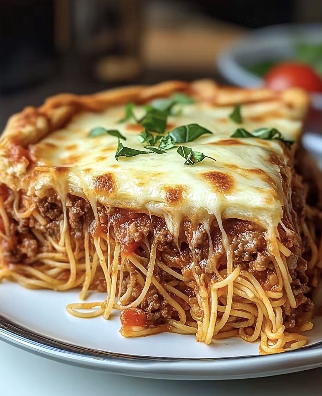 Leftover Spaghetti Pie Recipe