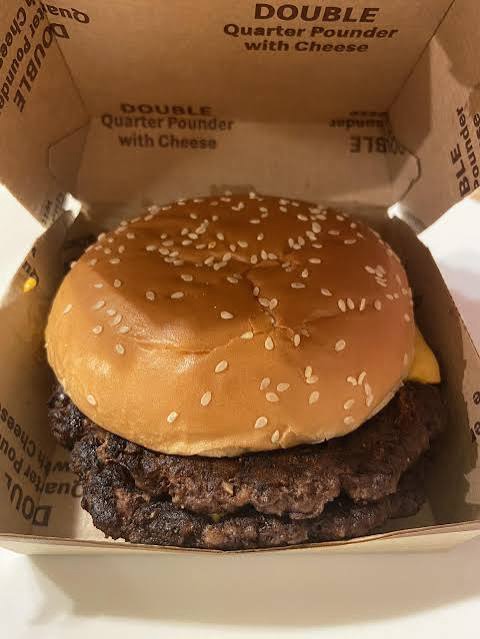 best mcdonald's order: Quarter Pounder with Cheese