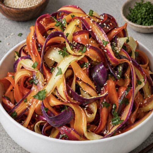 viral carrot ribbon salad