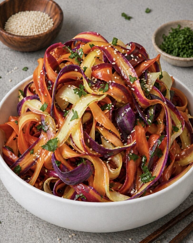 Viral Carrot Ribbon Salad 