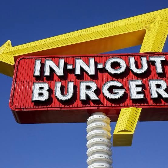 In-N-Out Burger sign highlighting 2026 expansion to new states