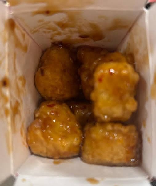 Panda Express Original Orange Chicken crispy and sauced - panda express menu item