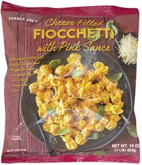 Trader Joe's Cheese Filled Fiocchetti with Pink Sauce - trader joe's frozen food
