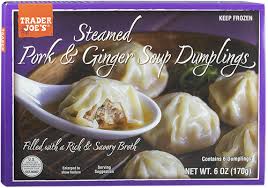 Trader Joe's Steamed Pork & Ginger Soup Dumplings - trader joe's frozen food