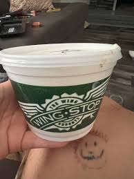 Wingstop ranch dipping sauce cup