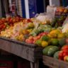 Fresh produce being washed as part of safe food-handling habits