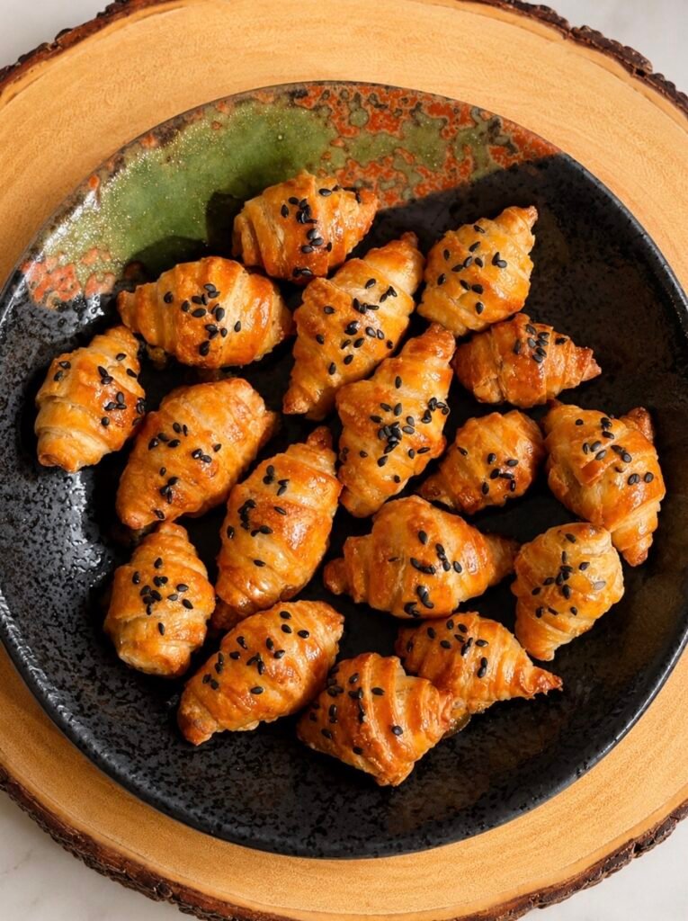 Air Fryer Scallion Pancake Croissants (Viral 3-Ingredient Recipe)