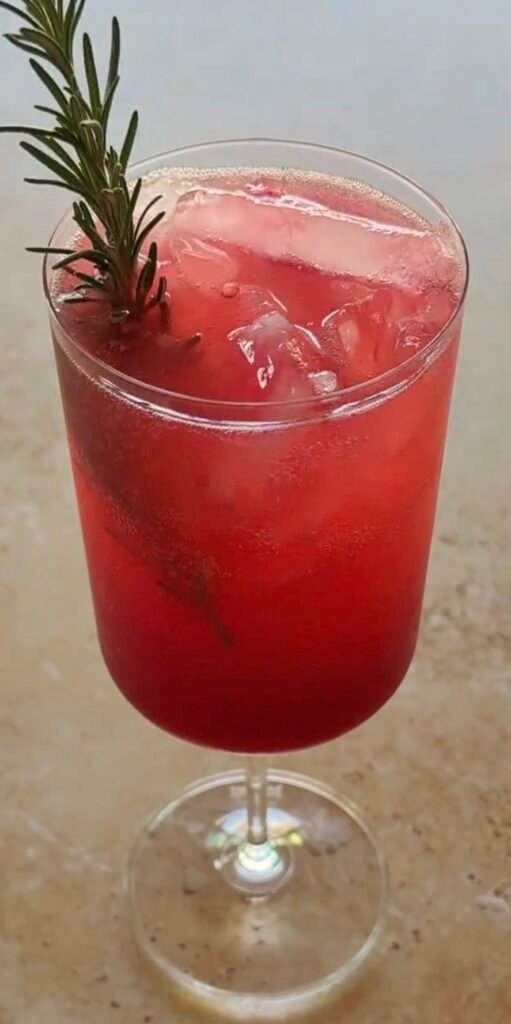 Cranberry Ginger Fizz Mocktail
