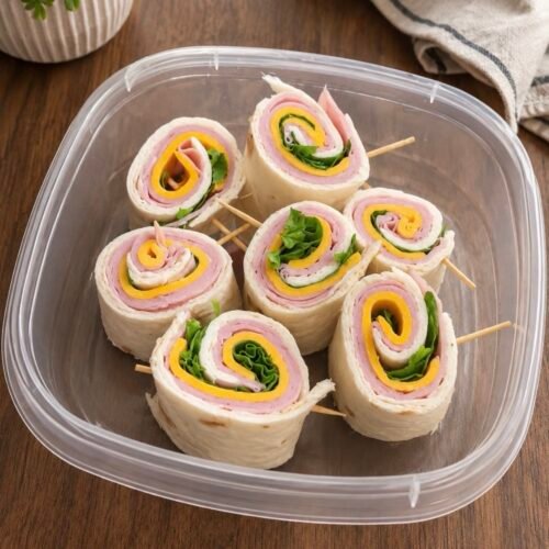 Ham and Cheese Tortilla Pinwheels
