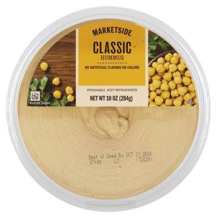 Homemade blender hummus