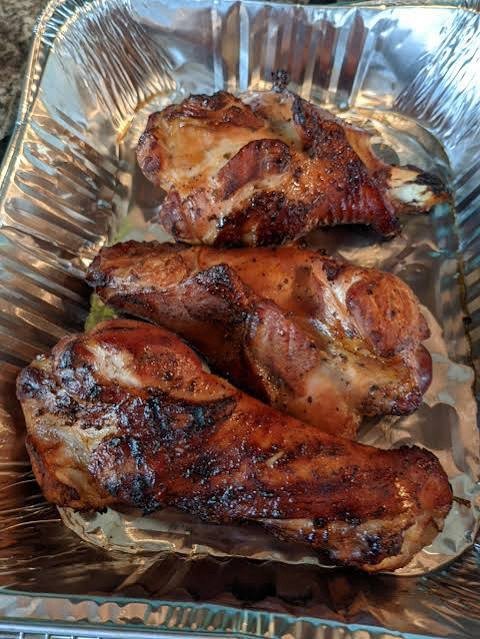 Smoked turkey leg, fair-style