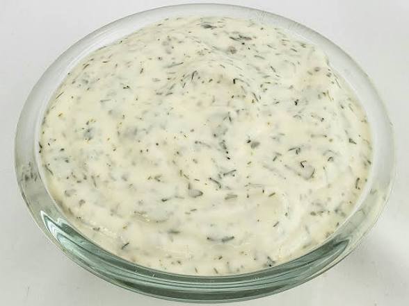 Homemade ranch dressing in a jar