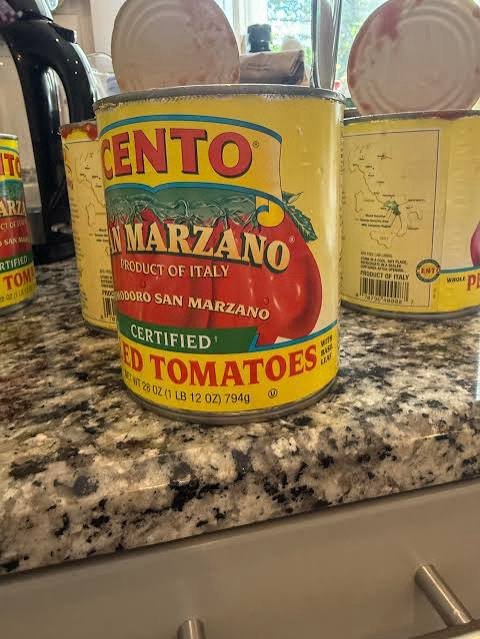 Canned tomatoes, a shelf-stable summer pantry staple