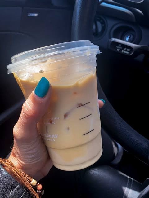 Starbucks Cookie Butter Latte, also known as the Biscoff Latte, secret menu drink
