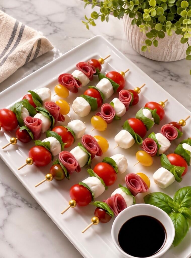 Make-Ahead Antipasto Skewers