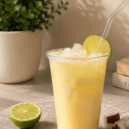 Sparkling Piña Colada Mocktail