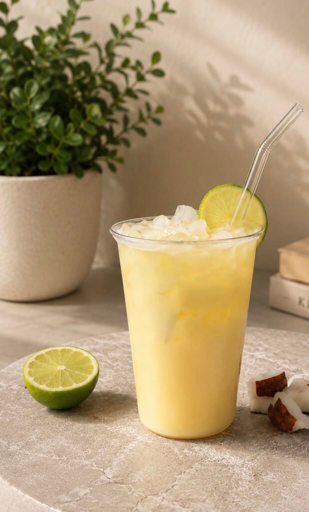 Sparkling Piña Colada Mocktail