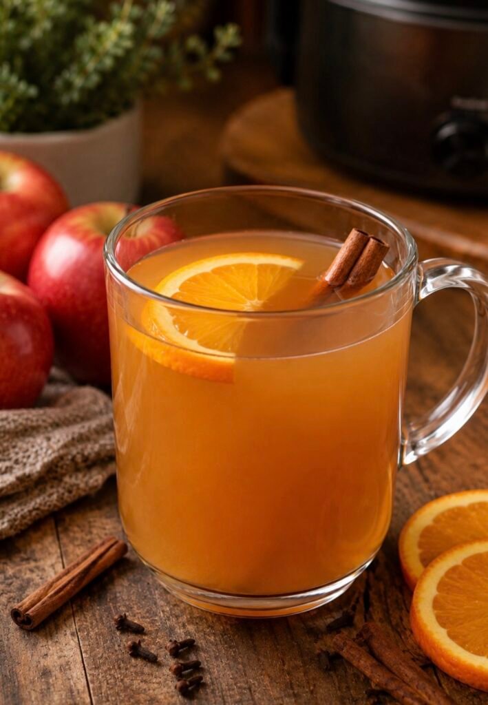 Spiked Apple Cider with Rum