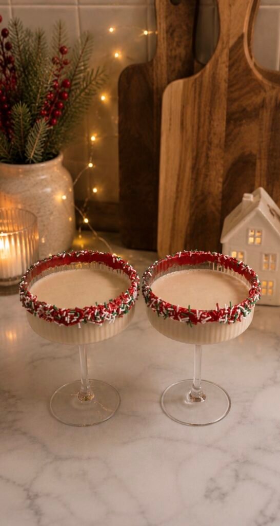 5 Easy Christmas Cocktails You Can Batch the Night Before (Just Pour and Go) 2 Sugar Cookie Martini